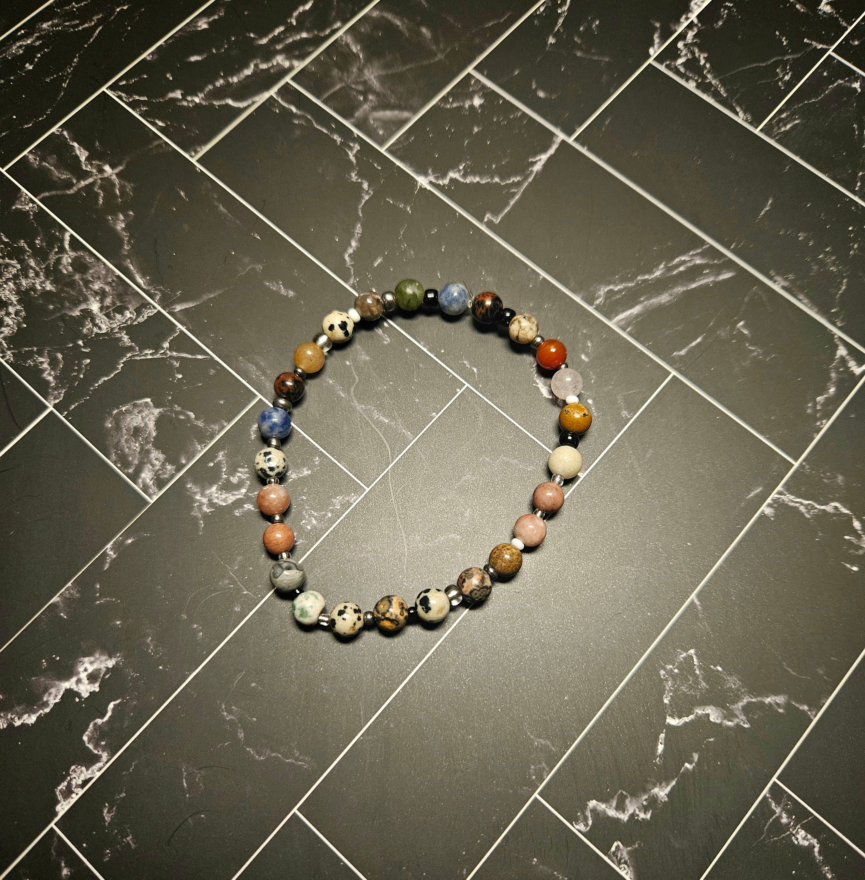 Beaded Bracelet - Earthen Rocks 1